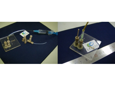 Conduit fitting of microfluidic chip